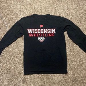 Wisconsin Bucky long sleeve wrestling shirt